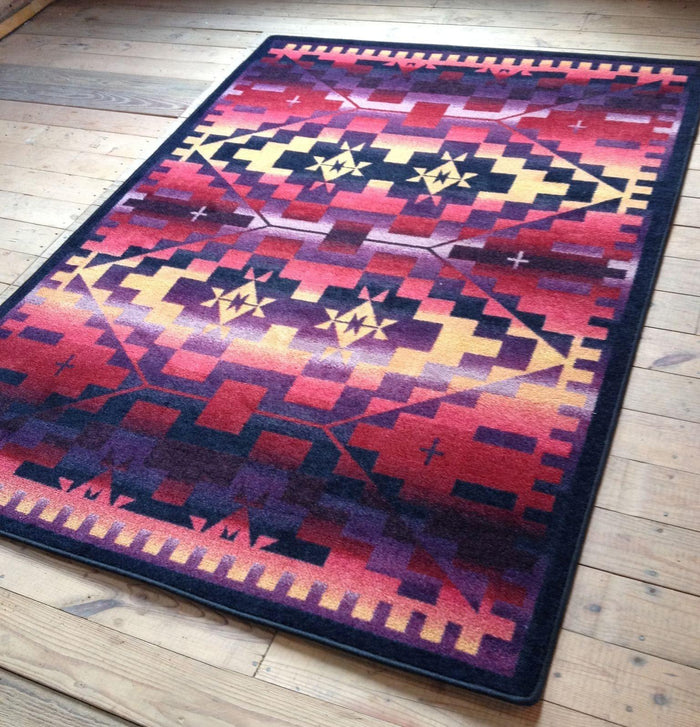 Rainbow Blanket Southwest Area Rug - Made in the USA - Your Western Decor