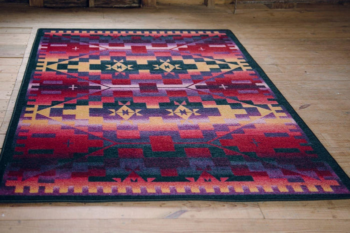 Rainbow Blanket Southwest Area Rug 8' x 10' - Made in the USA - Your Western Decor
