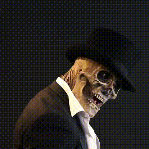 Realistic Skeleton Halloween Costume with Mask and Comfortable Suit