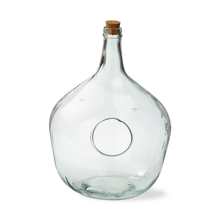 Recycled Glass Terrarium Large Clear Summer