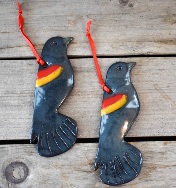 Red-Winged Blackbird Ornament