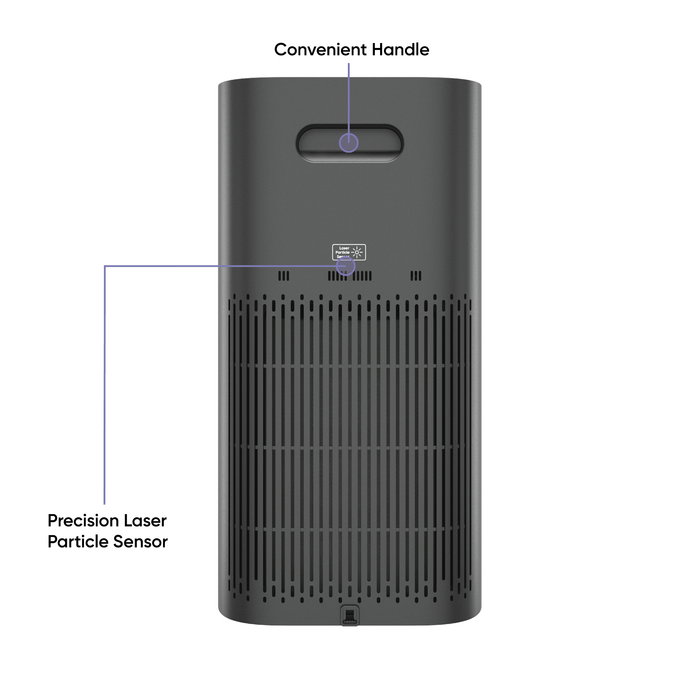 The Wyze Air Purifier has a convenient handle for easy transportation.