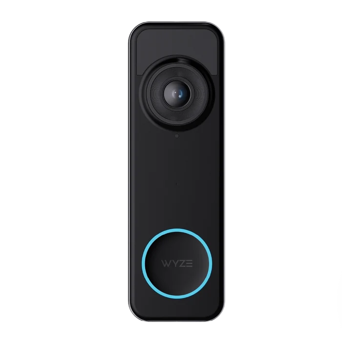 Wyze Battery Video Doorbell - Black / No Chime - Head-to-Toe Viewing 1536 x 1536 HD+ Resolution Wire-Free or Wired Up to.
