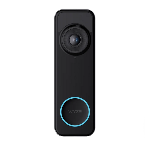 Wyze Battery Video Doorbell - Black / No Chime - Head-to-Toe Viewing 1536 x 1536 HD+ Resolution Wire-Free or Wired Up to.