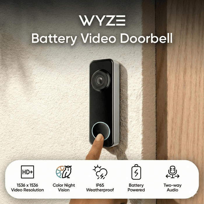 Wyze Battery Video Doorbell - Refurbished