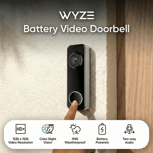 Wyze Battery Video Doorbell - Refurbished