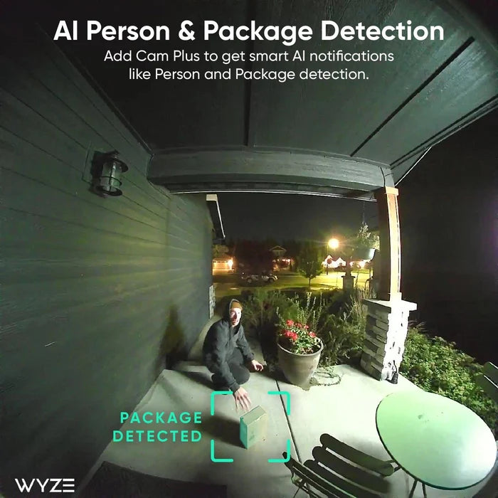Wyze Battery Video Doorbell - Upgrade your apartment security without drilling, wiring, or permanent installation.