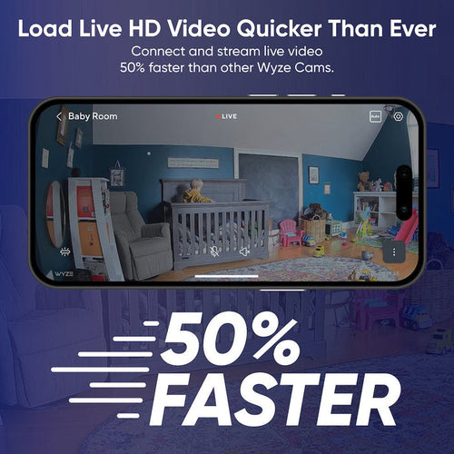 Wyze Cam OG offers quicker live-streaming and 3X faster notifications, making it a great choice for monitoring your home.