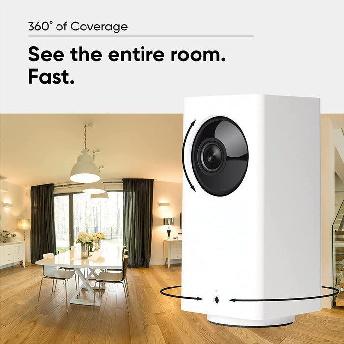 The Wyze Cam Pan v2 is a 1080p smart camera that can pan, tilt, and zoom.