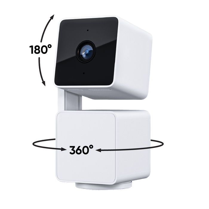 Wyze Cam Pan v3 - 360 Panoramic View - Outdoor Security Basic - White - Refurbished