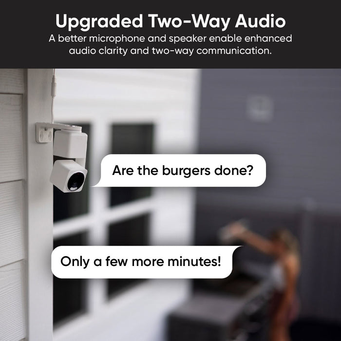 Upgraded two-way audio.