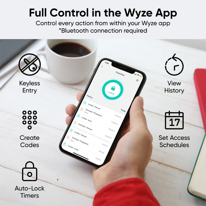 Full control in the Wyze app.