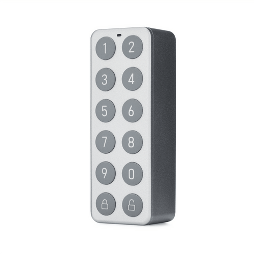 A keypad for a lock, allowing for unlocking without a phone or key.