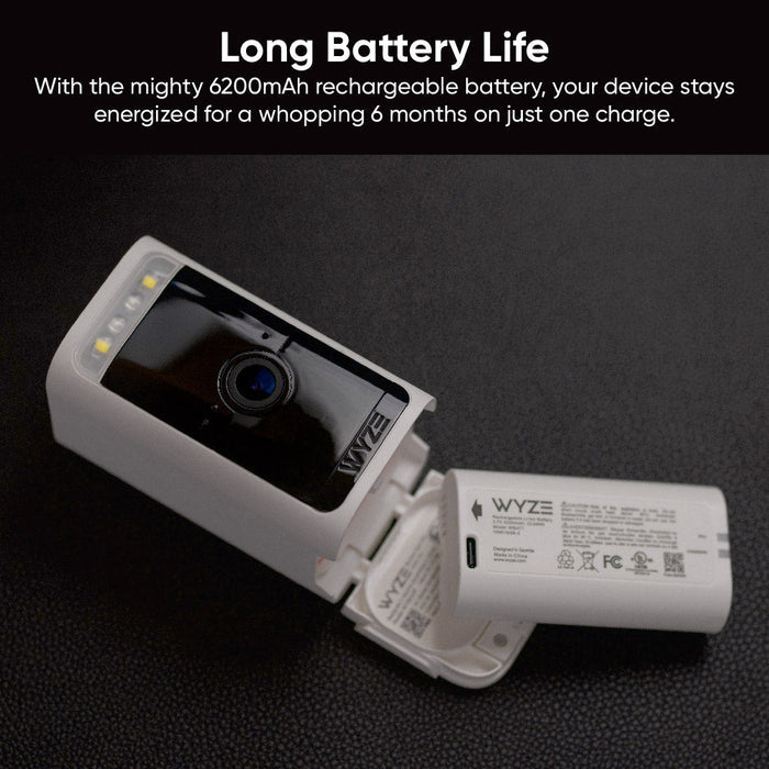 A Wyze refurbished product with a 6200mAh capacity.