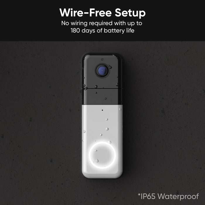 Wyze Video Doorbell Pro - 30-second installation, wired or wireless.
