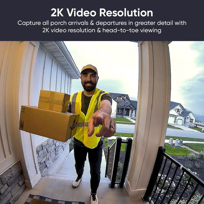 Wyze Video Doorbell v2 - 2K Wired Smart Doorbell - Answers your door from anywhere with our clearest.