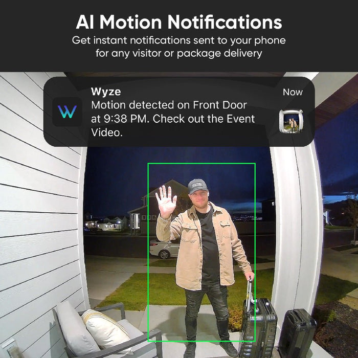 Wyze Video Doorbell v2 - 2K Wired Smart Doorbell - Answers your door from anywhere with our clearest and most capable.