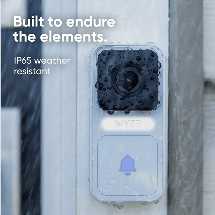 Wyze Video Doorbell (Wired) - 1080p Full HD Viewing - Head-to-Toe Coverage - Buy with Prime - Spring