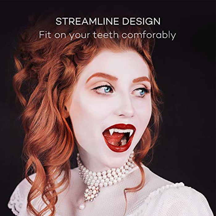 Retractable Halloween Vampire Fangs for Realistic Costume Look