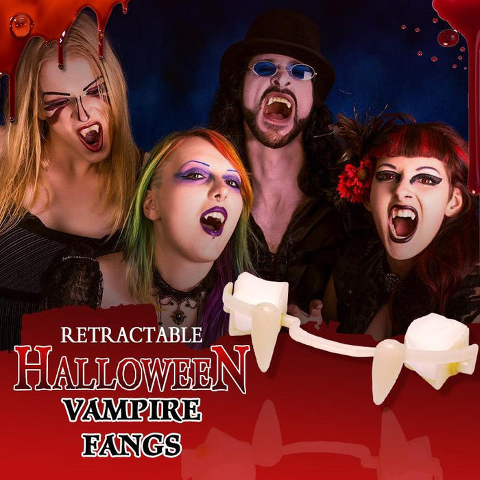 Retractable Halloween Vampire Fangs for Realistic Costume Look