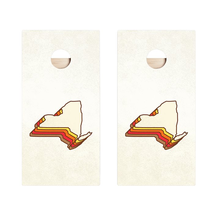 Retro New York Star Cornhole Boards, - American Cornhole Association