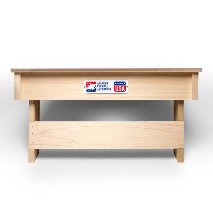 Retro Orange Curved Stripes Star Cornhole Boards - ACA - 000300 | American Cornhole Association