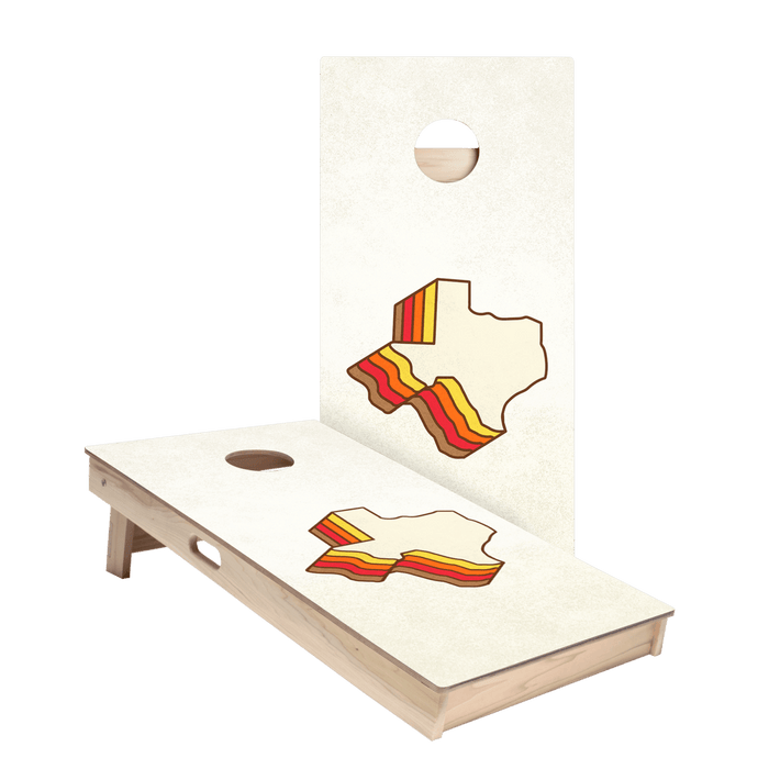 Retro Texas Star Cornhole Boards - ACA - 000364 | American Cornhole Association
