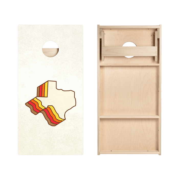Retro Texas Star Cornhole Boards - ACA - 000364 | American Cornhole Association
