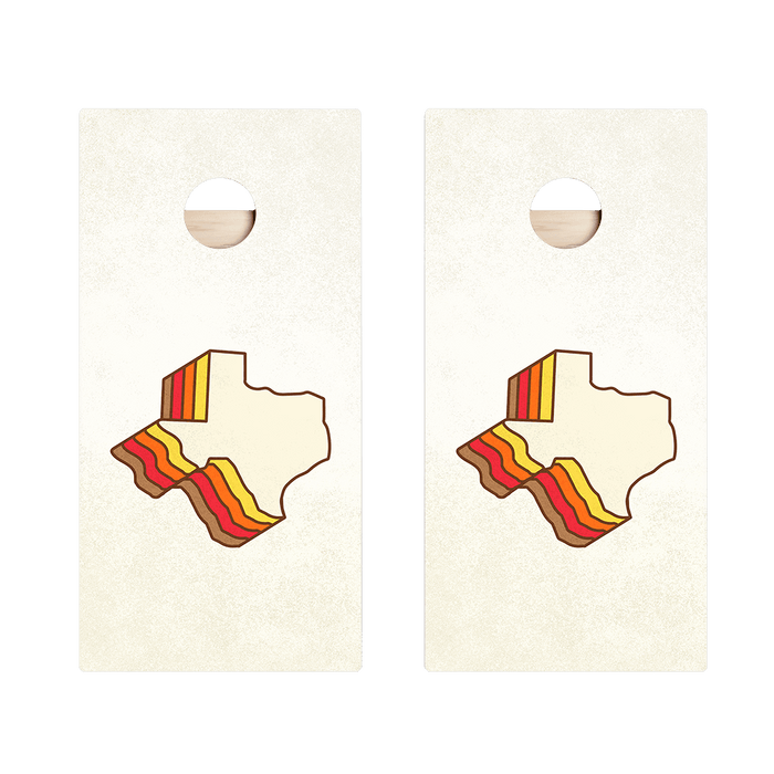 Retro Texas Star Cornhole Boards - ACA - 000364 | American Cornhole Association