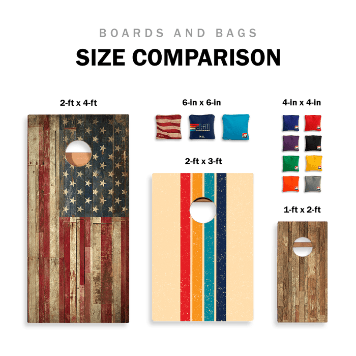 Retro Texas Star Cornhole Boards - ACA - 000364 | American Cornhole Association