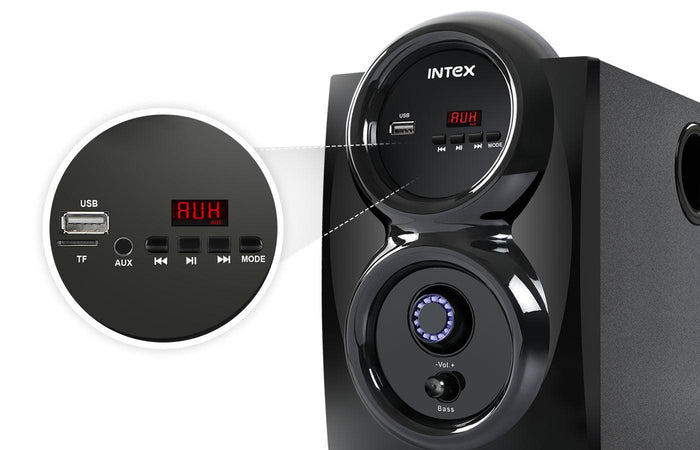 Intex Shine FMUB 4.1 CH 65W Bluetooth Multimedia Speakers - Intex Technologies