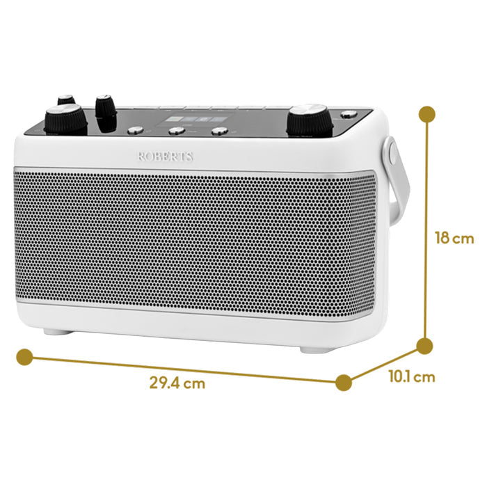 Roberts Blutune 7 DAB+/FM Stereo Portable Radio - White | BLUTUNE7WH