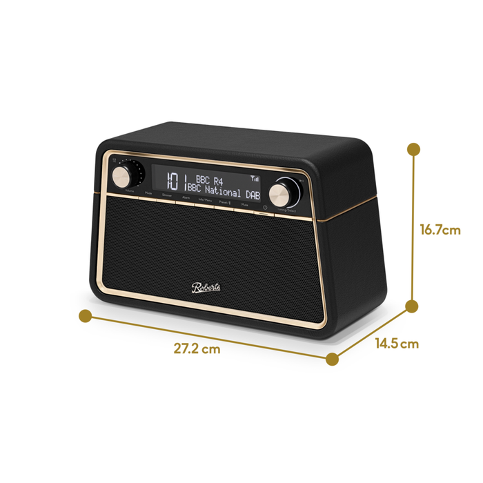 Roberts Reva DAB+/FM Bluetooth Radio - Black | 500006235 from Roberts - DID Electrical