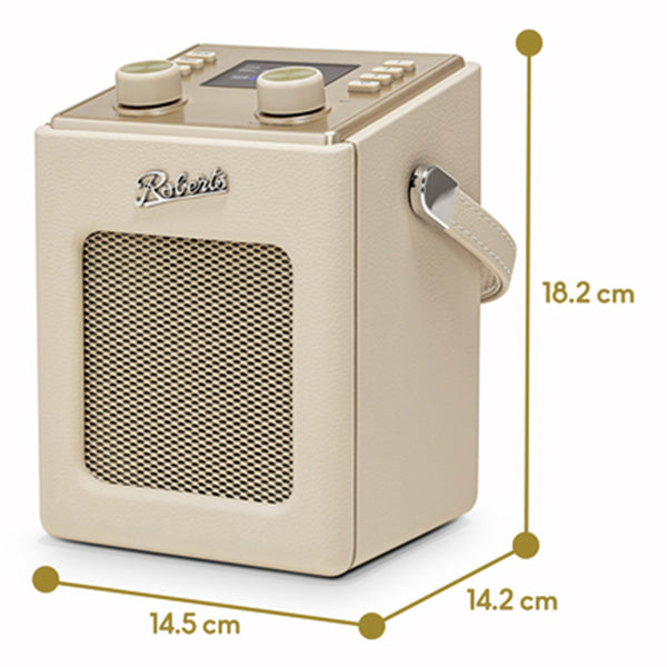 Roberts Revival Mini 2 DAB+/FM Portable Radio - Pastel Cream | 500005820 from Roberts - DID Electrical