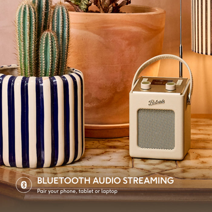 Roberts Revival Mini 2 DAB+/FM Portable Radio - Pastel Cream | 500005820 from Roberts - DID Electrical