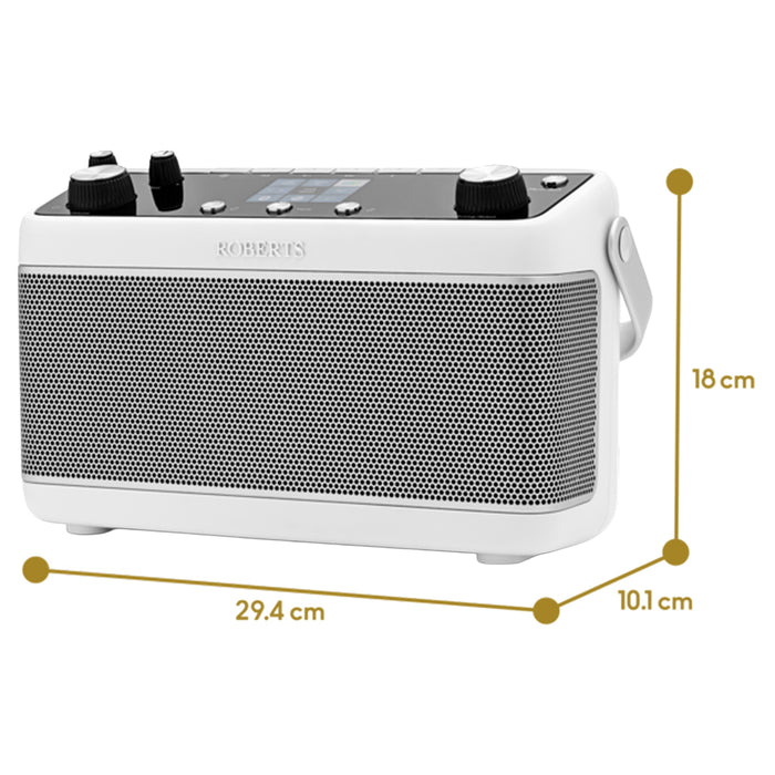 Roberts Stream 219 Internet/DAB+/FM Stereo Portable Radio - White | STREAM219WH