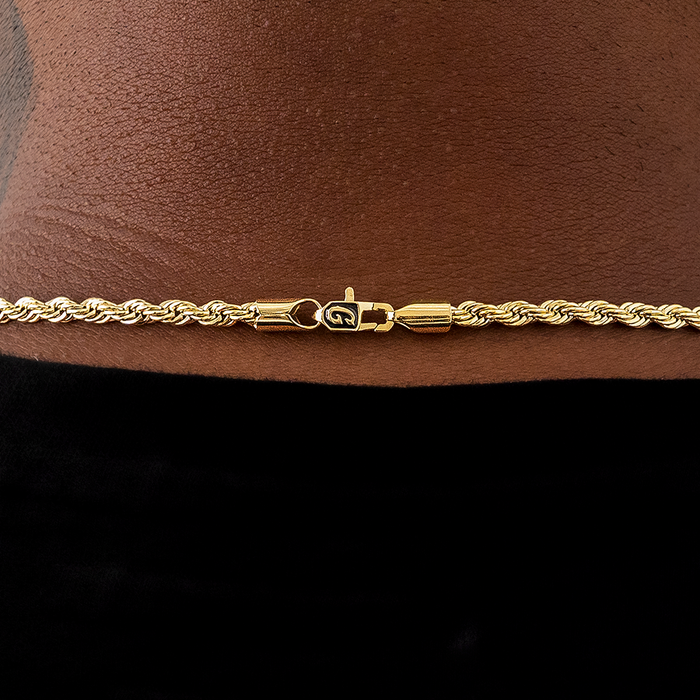 Rope Chain in Yellow Gold- 4mm