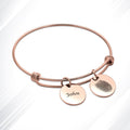 Rosegold Charm Bangle - IUCHBA102