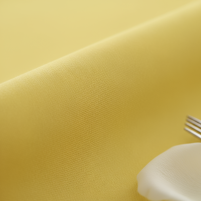 Canary Yellow Round Premium Polyester Tablecloth Size: 132 in | Wedding | Event | Wholesale by CV Linens