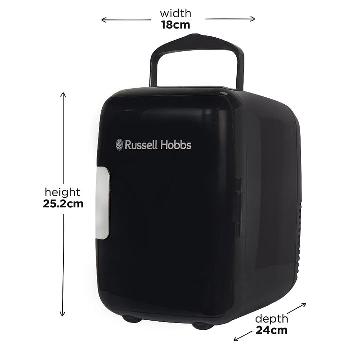 Russell Hobbs 4L Freestanding Mini Cooler - Black | RH4CLR1001B from Russell Hobbs - DID Electrical