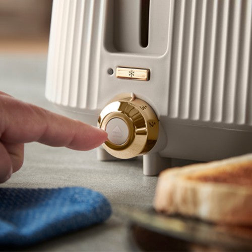 Russell Hobbs Brontë 1960W 4 Slice Toaster - Stone | 26771 from Russell Hobbs - DID Electrical