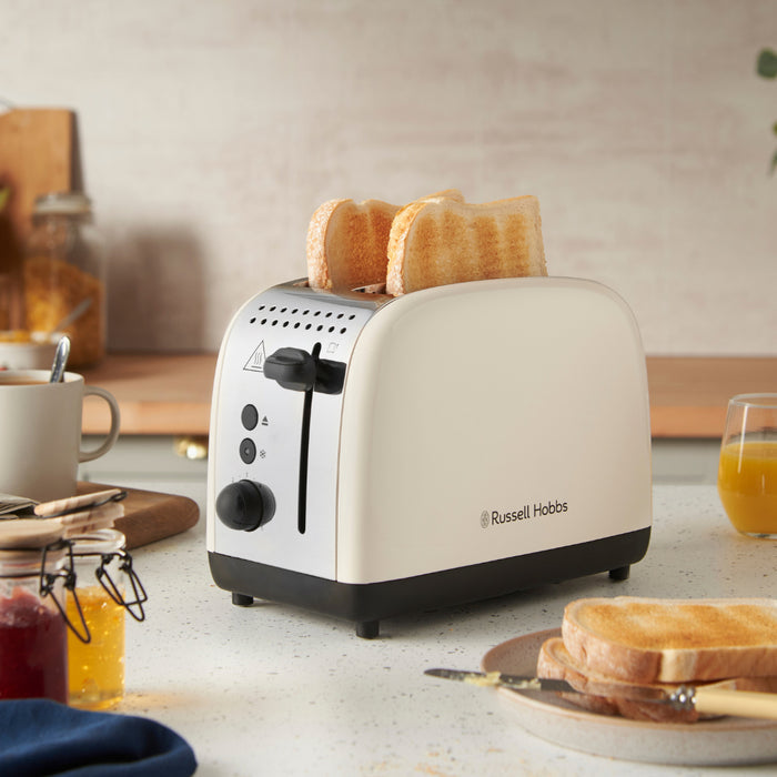 Russell Hobbs Classics 1670W 2 Slice Toaster - Jasmine White | 26930 from Russell Hobbs - DID Electrical