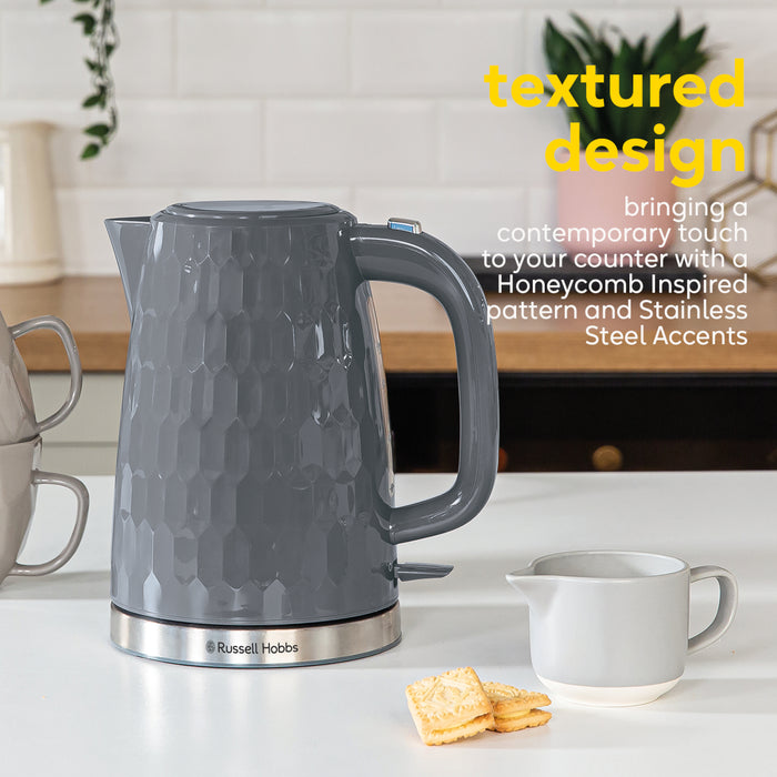 Russell Hobbs Honeycomb 1.7L Kettle - Grey | 26053
