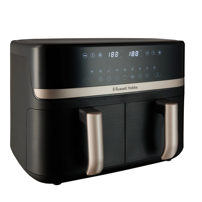 Russell Hobbs Satisfry 9L Dual Basket Air Fryer - Black | 27680 from Russell Hobbs - DID Electrical