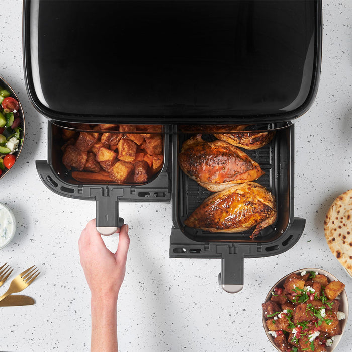 Russell Hobbs Satisfry 9L Dual Basket Air Fryer - Black | 27680 from Russell Hobbs - DID Electrical
