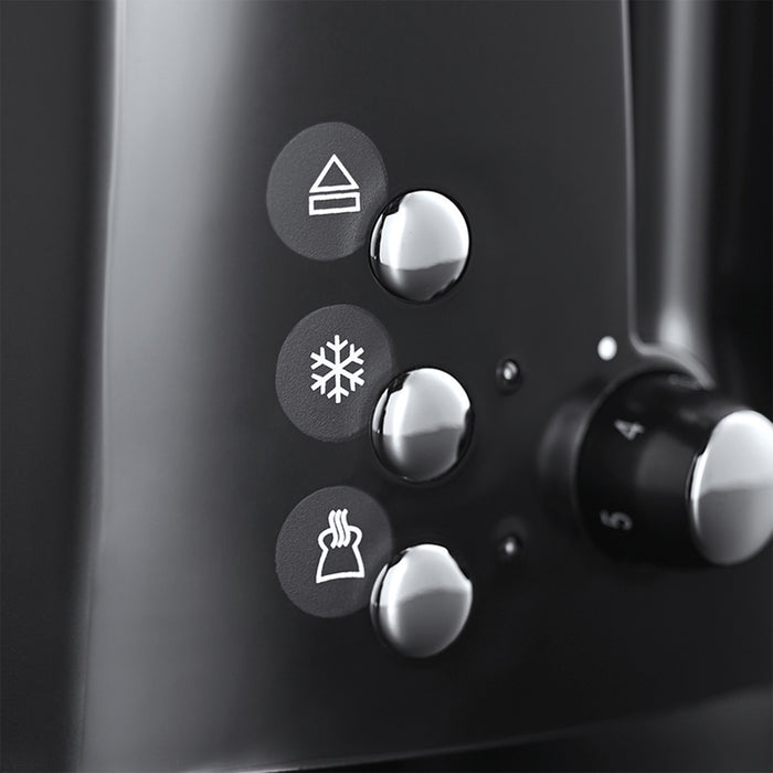 Russell Hobbs Textures Plus 2 Slice Toaster - Black | 22601