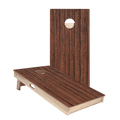 Rustic Dark Wood Star Cornhole Boards, - American Cornhole Association