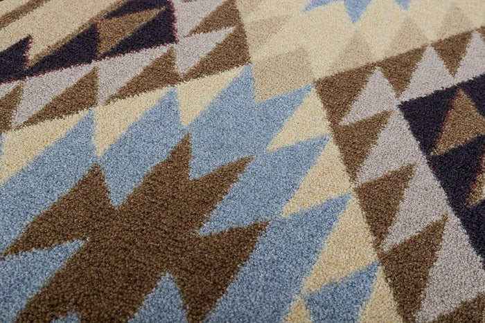 Sallisaw Southwest Area Rugs with Blue Detail - Made in the USA - Your Western Decor