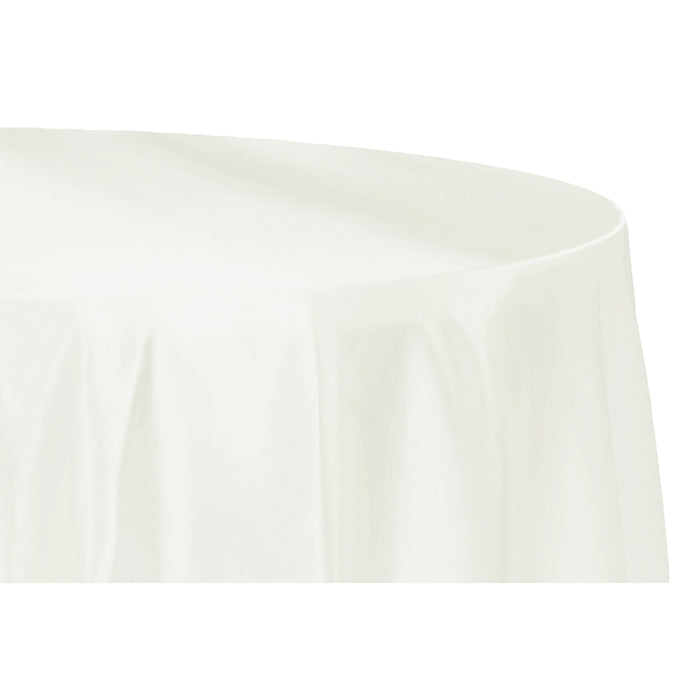 Satin 108" Round Tablecloth - Ivory - CV Linens