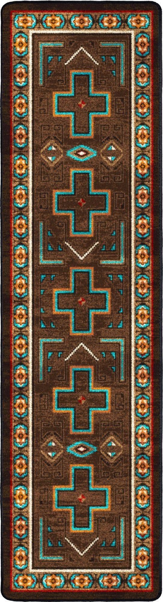 Sawtooth Southwestern Floor Runner made in the USA - Your Western Decor